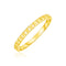 14k Yellow Gold Ring with Bead Texture